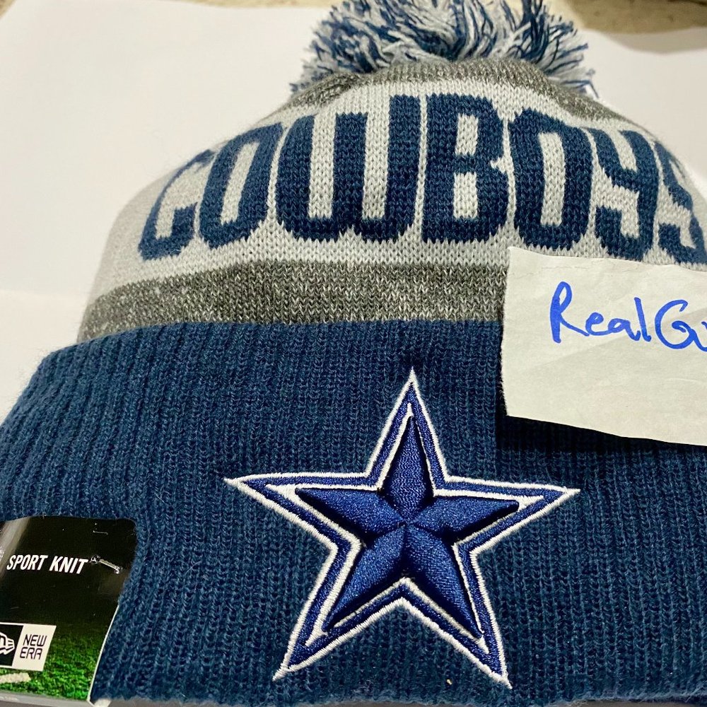 Nwt RARE 100% New Era 2016 Dallas Cowboys Knit Hat NFL Sport Winter Beanie Cap